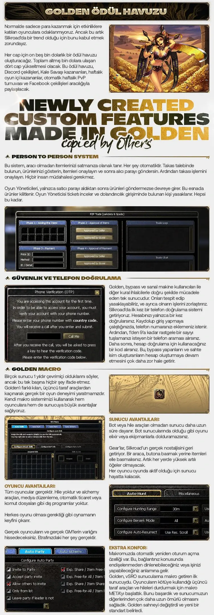 Golden Online - 80 Cap | Sadece CH | Zor Server