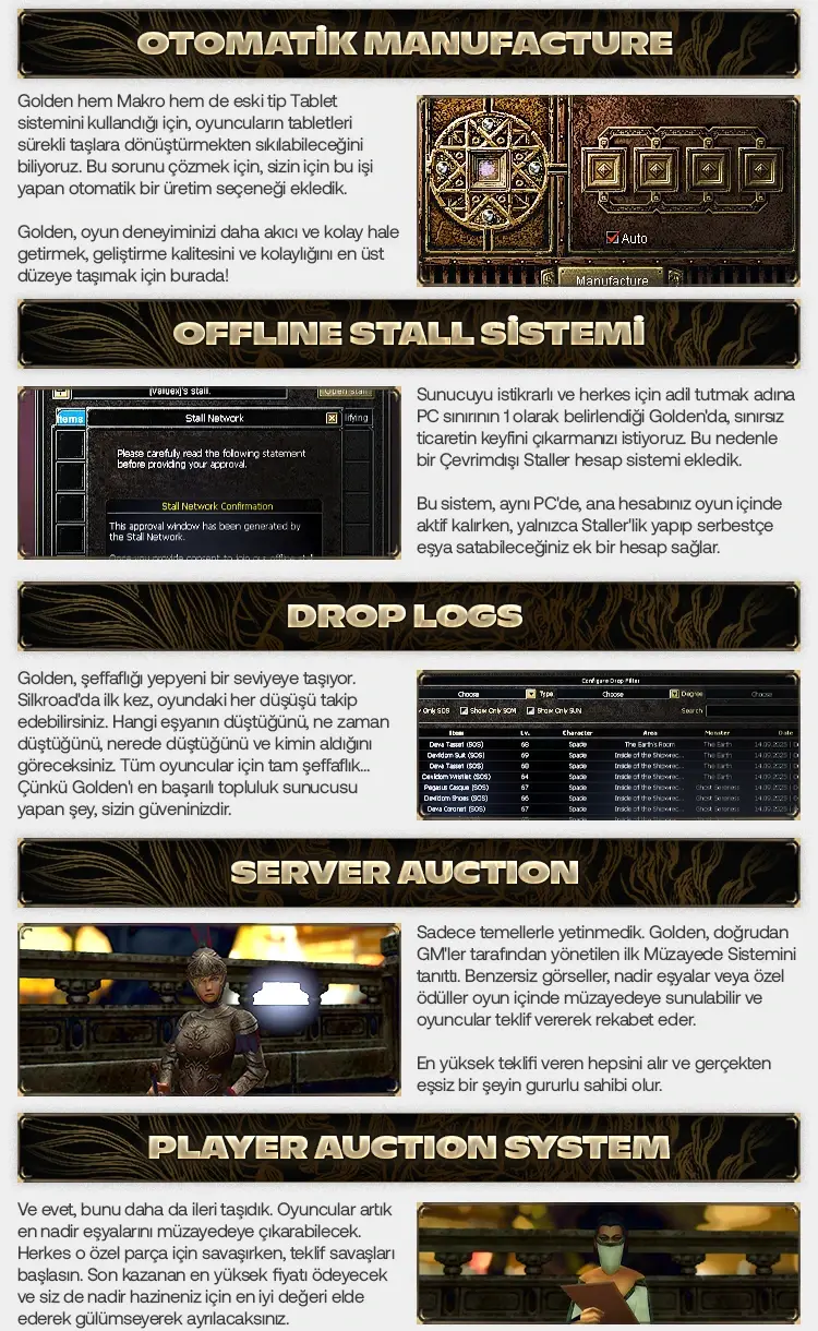 Golden Online - 80 Cap | Sadece CH | Zor Server